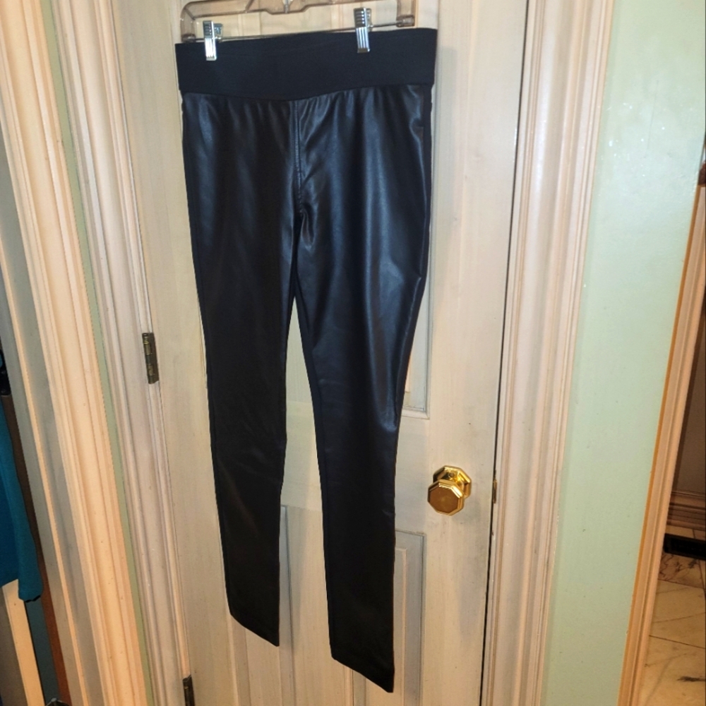 Misses Sz 6 Ralph Lauren Faux Leather Pants Leggings Streetwear